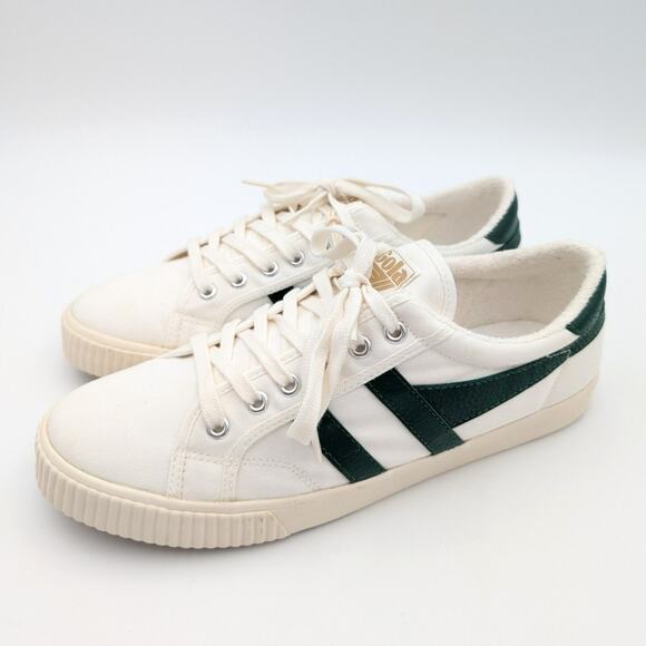 Gola Tennis Mark Cox Sneaker Shoes Lace-Up Men's White/Green Size US10 EU43 - Picture 1 of 11